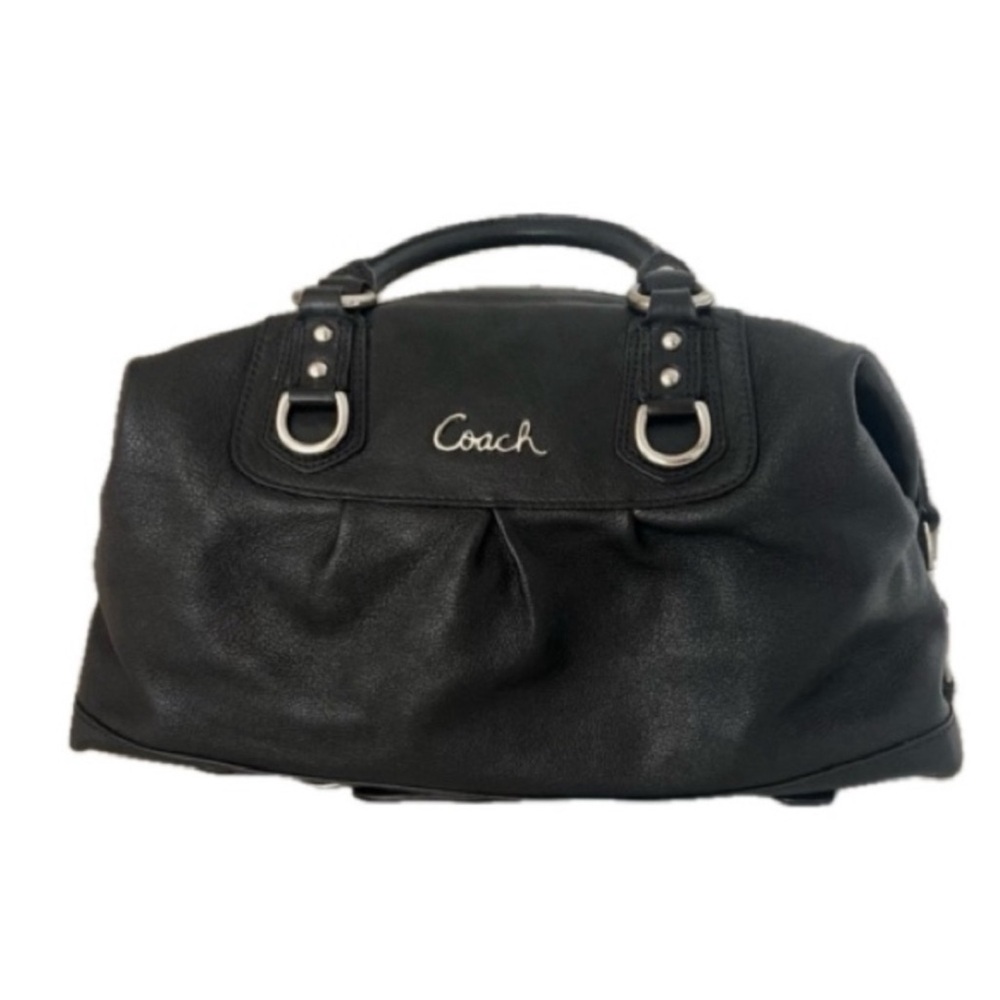Coach , Black Women's leather Bag with handle and sholder strap - Picture 2 of 12